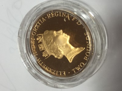 Lot 53 - 1996 GOLD PROOF CELEBRATION OF FOOTBALL £2 COIN
