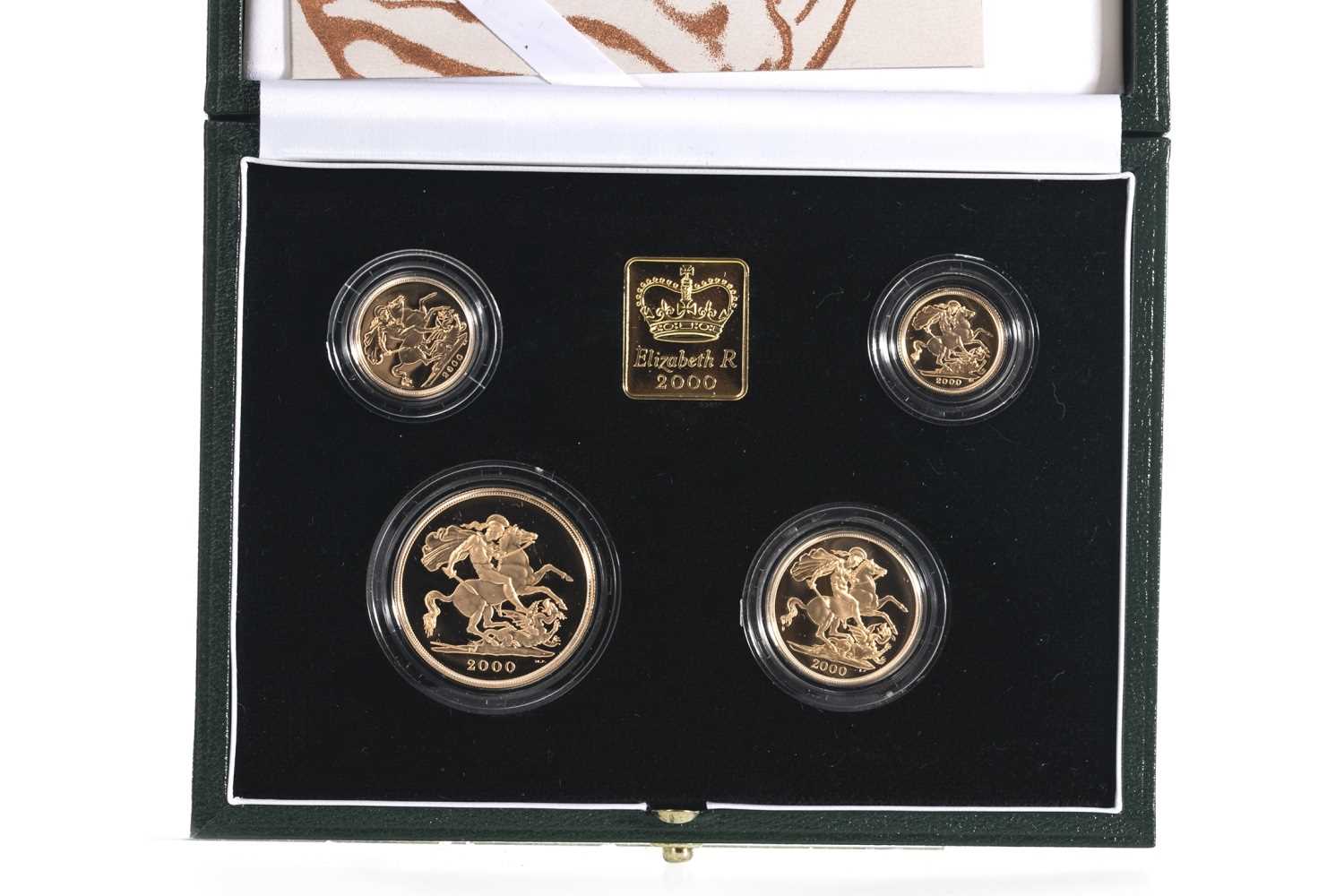 Lot 37 - 2000 GOLD PROOF UK SOVEREIGN FOUR COIN SET