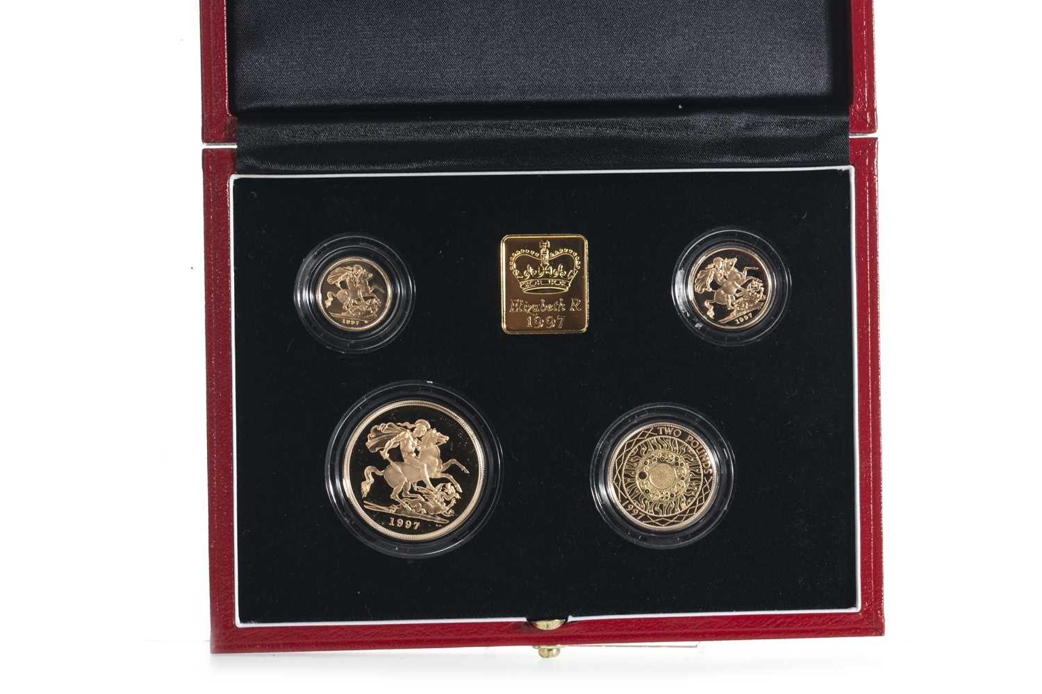Lot 25 - A 1997 GOLD PROOF UK SOVEREIGN COLLECTION FOUR COIN SET