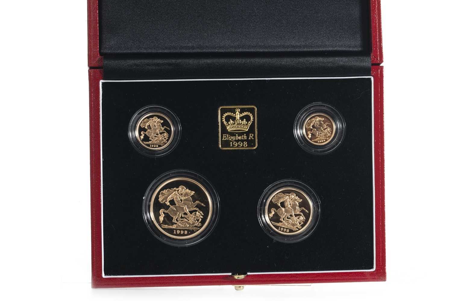 Lot 27 - 1998 GOLD PROOF UK SOVEREIGN FOUR COIN SET