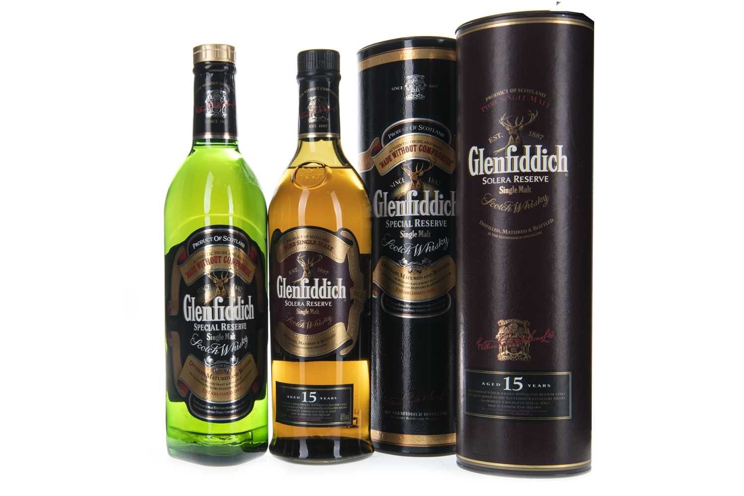 Lot 321 - GLENFIDDICH 15 YEARS OLD AND GLENFIDDICH SPECIAL RESERVE