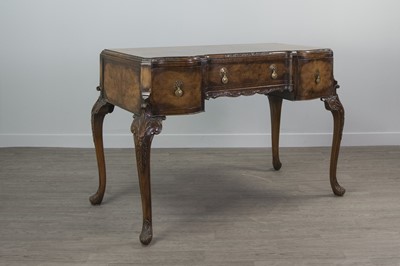 Lot 1379 - A WALNUT DRESSING TABLE OF QUEEN ANNE DESIGN