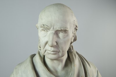 Lot 1364 - A PAINTED PLASTER BUST OF SIR HENRY MONCRIEFF