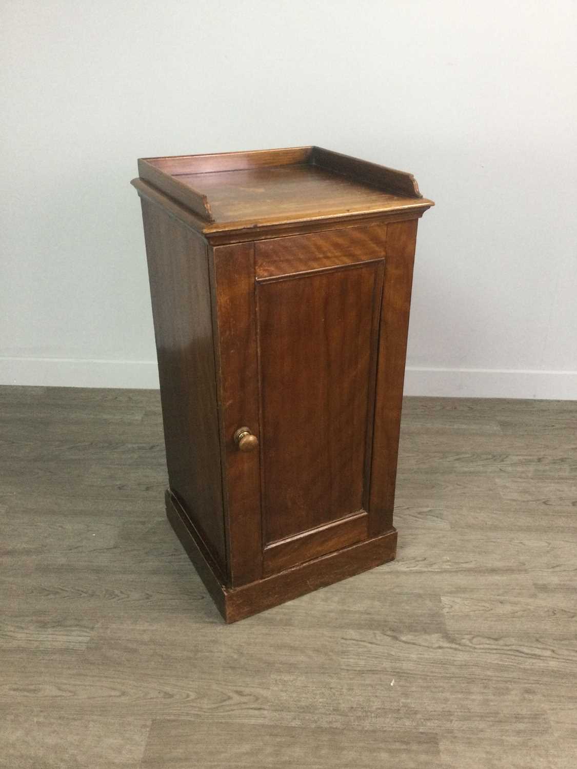 Lot 1288 - A VICTORIAN SATIN BIRCH POT CUPBOARD