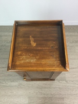 Lot 1288 - A VICTORIAN SATIN BIRCH POT CUPBOARD