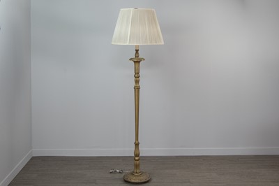 Lot 1311 - A GILTWOOD FLOOR LAMP