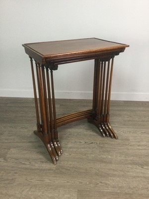 Lot 1325 - AN EDWARDIAN QUARTETTO OF MAHOGANY OCCASIONAL TABLES