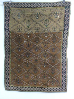 Lot 1434 - A RUG AND RUNNER