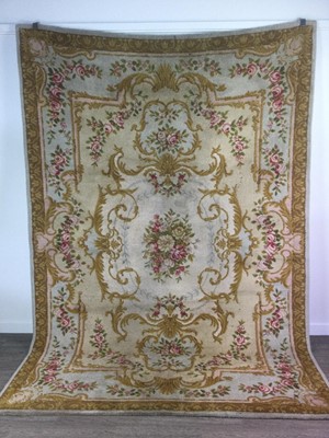 Lot 1430 - A MACHINE MADE CARPET OF SAVONNERIE DESIGN