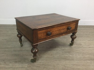 Lot 1419 - A VICTORIAN MAHOGANY CANTERBURY OR WHATNOT BASE