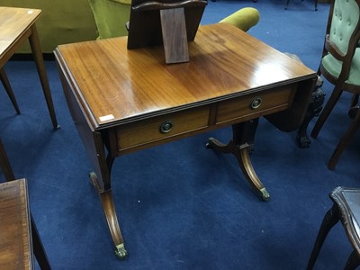 Lot 273 - A MAHOGANY SOFA TABLE