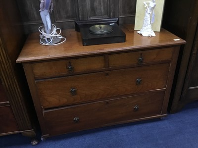 Lot 268 - A VICTORIAN OAK CHEST