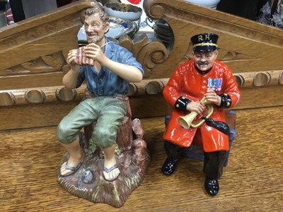 Lot 73 - A ROYAL DOULTON FIGURE OF 'PAST GLORY' AND ANOTHER OF 'DREAMWEAVER'