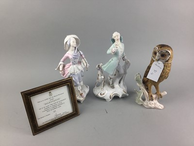 Lot 81 - A ROYAL WORCESTER FIGURE OF INNOCENCE AND OTHER FIGURES
