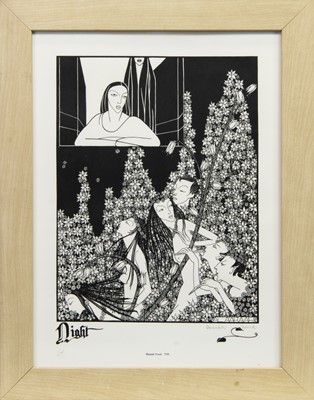 Lot 543 - NIGHT, A LITHOGRAPH BY HANNAH FRANK