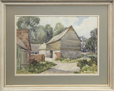 Lot 376 - WARWICKSHIRE BAMS, WALTON PARK, A WATERCOLOUR BY R HARLEY SMITH