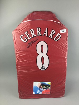 Lot 104 - A LIVERPOOL FOOTBALL CLUB JERSEY SIGNED BY STEVEN GERRARD