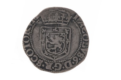 Lot 97 - SCOTLAND - JAMES VI (1566 - 1625) QUARTER THISTLE MERK