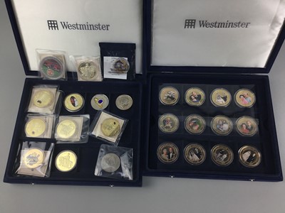 Lot 112 - A LOT OF COINS INCLUDING COMMEMORATIVE COINS