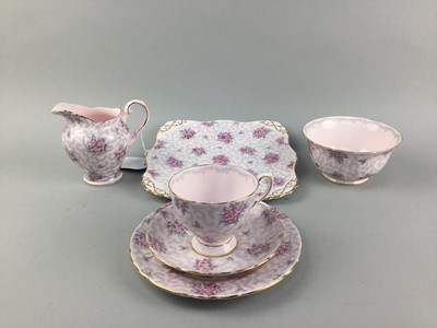 Lot 146 - A TUSCAN FLORAL PART TEA SERVICE ALONG WITH OTHER TEA AND DINNER WARE