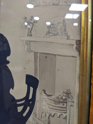 Lot 120 - SILHOUETTES IN THE DRAWING ROOM, BY AUGUSTIN EDOUART
