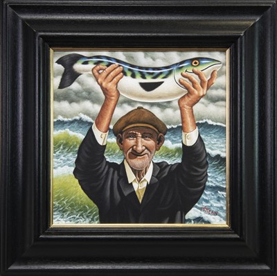Lot 689 - BACK IN BUSINESS, AN OIL BY GRAHAM MCKEAN