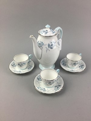 Lot 304 - AN AYNSLEY 'LAS PALMAS' PART TEA SERVICE AND ANOTHER SIMILAR PART TEA SERVICE