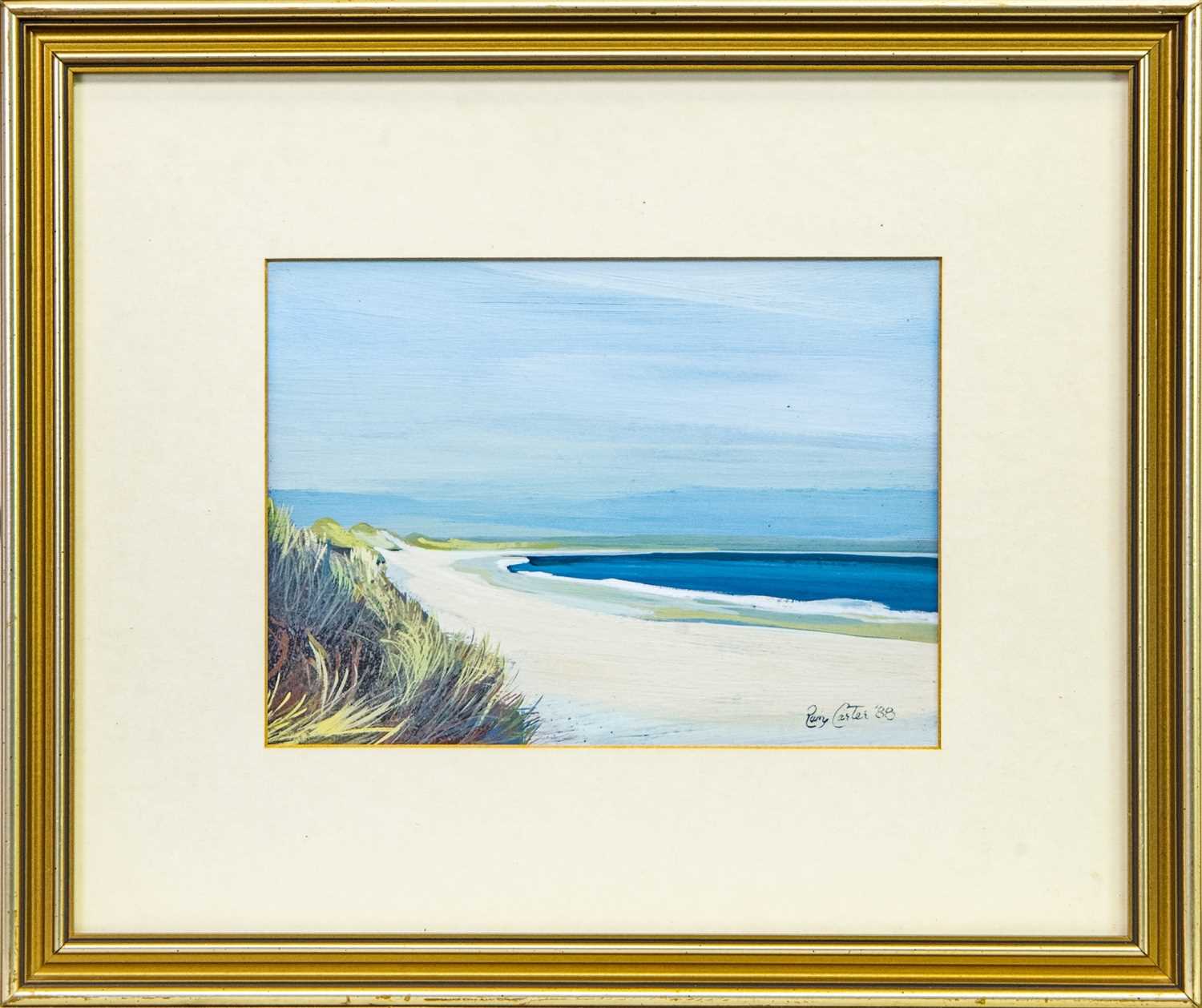 Lot 580 - REISS BEACH, AN OIL BY PAM CARTER