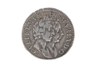 Lot 127 - WILLIAM AND MARY (1689 - 1694) FOURPENCE MAUNDY COIN DATED 1689