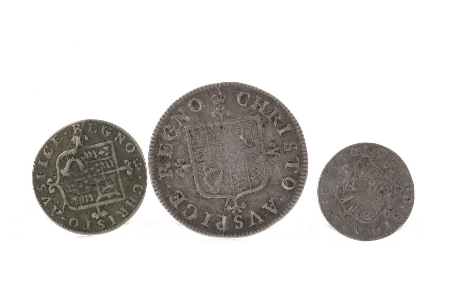 Lot 130 - SCOTLAND - CHARLES II (1660 - 1685) PENNY, TWOPENCE AND FOURPENCE