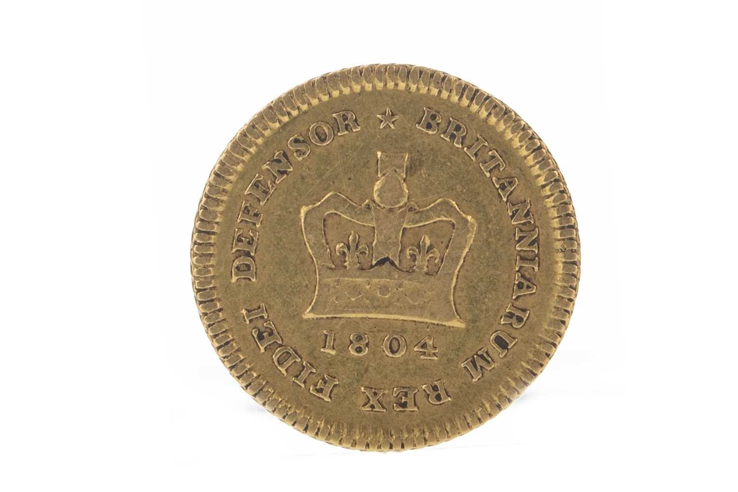 Lot 136 - GEORGE III (1760 - 1820) THIRD GUINEA DATED 1804
