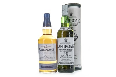 Lot 345 - LAPHROAIG 10 YEARS OLD AND ARDNAVE AGED 12 YEARS