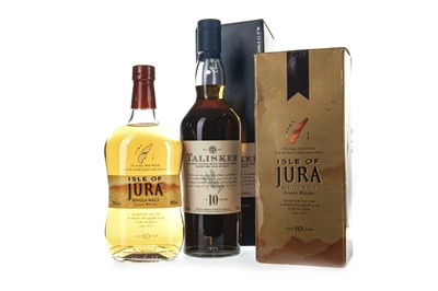 Lot 347 - TALISKER AGED 10 YEARS AND JURA AGED 10 YEARS