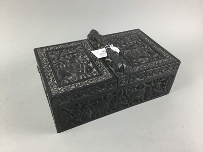 Lot 367 - AN INDIAN TRINKET BOX