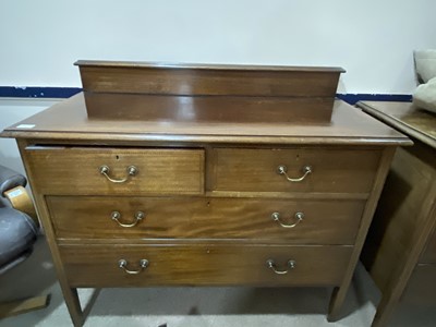 Lot 362 - AN EDWARDIAN CHEST AND DRESSING TABLE