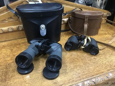 Lot 369 - A LOT OF TWO PAIRS OF BINOCULARS BY LIZARS