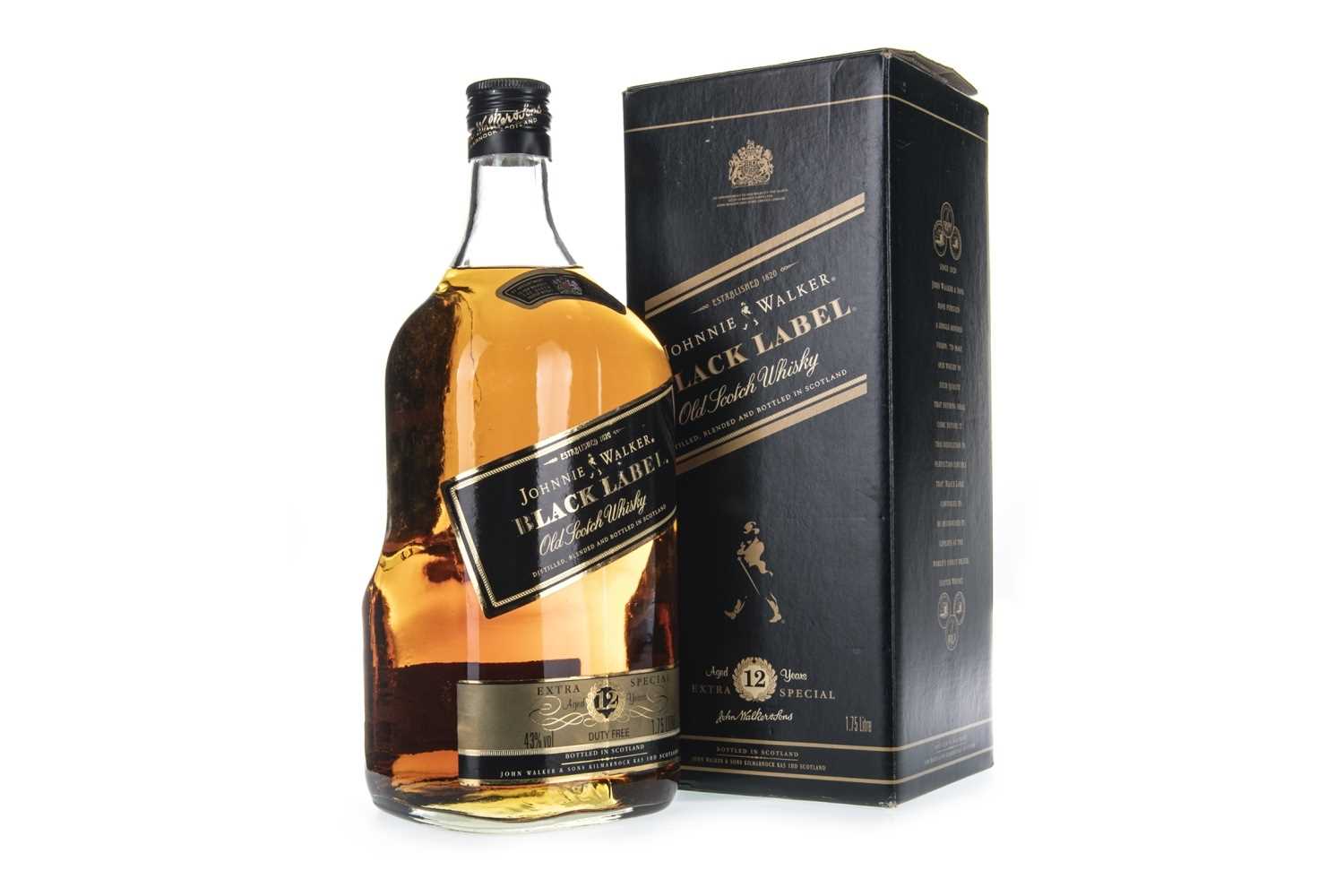 Lot 425 - JOHNNIE WALKER BLACK LABEL AGED 12 YEARS - 1.75 LITRES