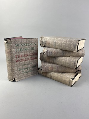 Lot 336 - A WINSTON CHURCHILL 'THE SECOND WORLD WAR' BOOKS, VOLUMES 1-6