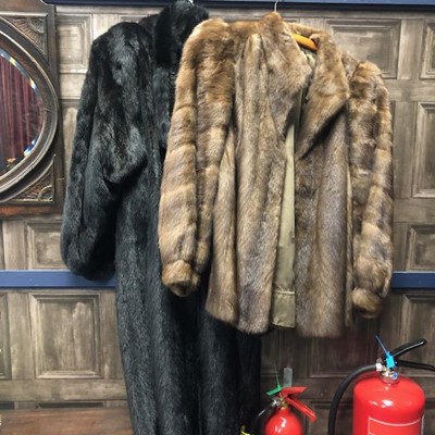 Lot 350 - A LOT OF TWO FUR JACKETS