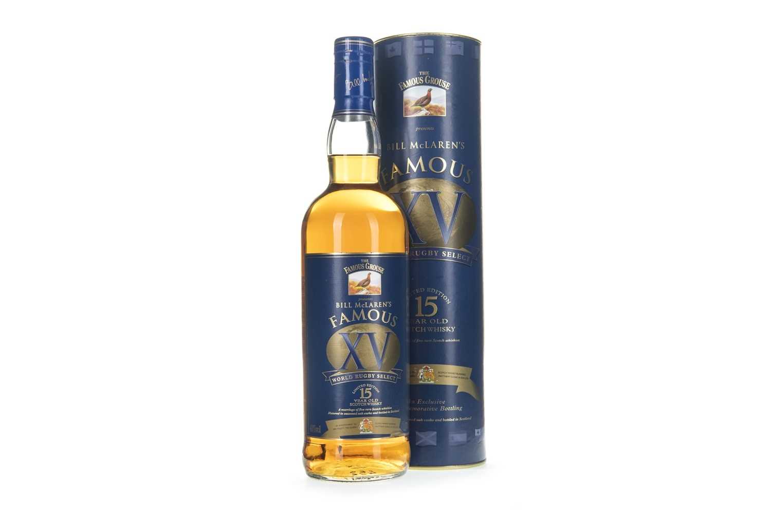 Lot 430 - FAMOUS GROUSE BILL MCLAREN'S FAMOUS XV 15 YEARS OLD