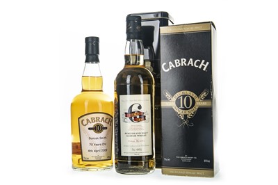 Lot 370 - THE SIX ISLES AND CABRACH AGED 10 YEARS