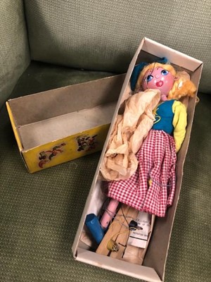 Lot 407 - A PELHAM PUPPET OF DUTCH GIRL AND OTHER ITEMS