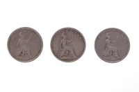 Lot 287 - THREE IONIAN ISLANDS 30 LEPTA SILVER COINS...