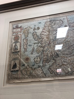 Lot 1315 - A MAP OF THE KINGDOME OF SCOTLAND BY JOHN SPEED