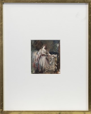 Lot 45 - STUDY OF JULIA EMILY GORDON, AN OIL ATTRIBUTED TO SIR DAVID WILKIE