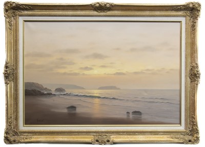 Lot 469 - SEASCAPE, AN OIL BY GUY GLADWELL