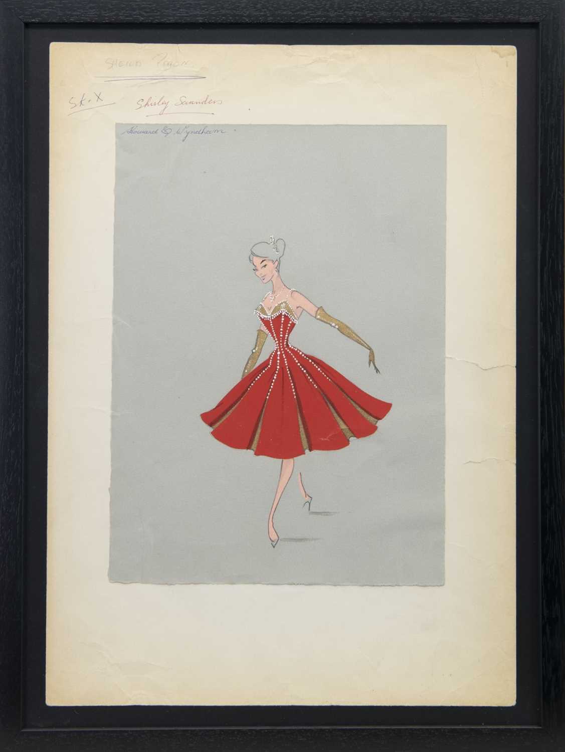 Lot 83 - COSTUME DESIGNS FOR THEATRE, A MIXED MEDIA BY RICHARD BERKELY SUTCLIFFE
