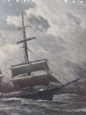 Lot 172 - SEASCAPE, AN OIL BY HUGO SCHNARS-ALQUIST