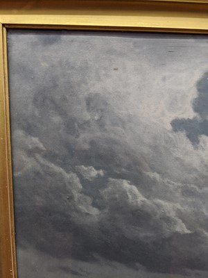 Lot 172 - SEASCAPE, AN OIL BY HUGO SCHNARS-ALQUIST