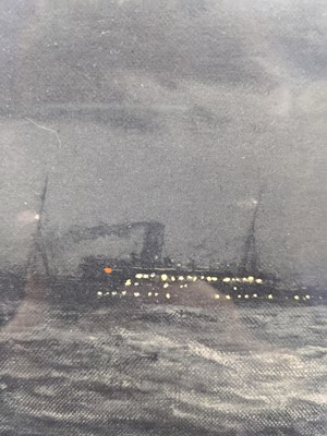 Lot 172 - SEASCAPE, AN OIL BY HUGO SCHNARS-ALQUIST